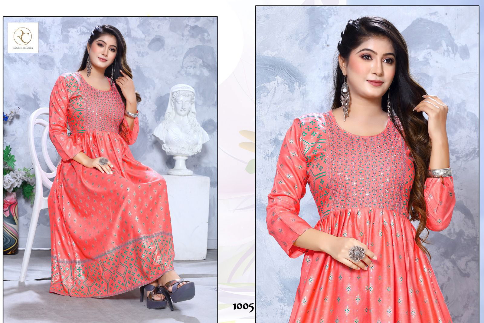 Rc Manchali Vol 5 Anarkali Kurti Catalog